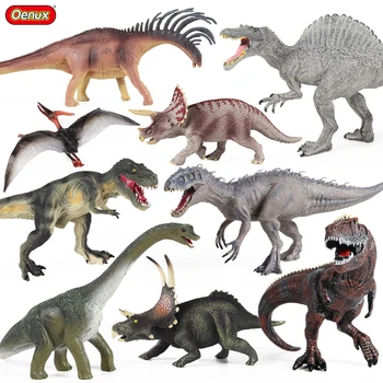 Oenux Нов юрски динозавър Трицератопс T-rex Птерозавър Модел Екшън фигури Животински декорации фигурки Хелоуин подарък детска играчка