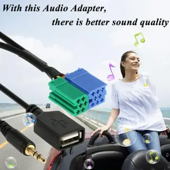 Universal Audio 3.5 жак 1M USB кабелен линеен адаптер за Hyundai Sportage
