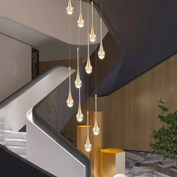 Nordic домашен декор трапезария Висулка лампа светлини вътрешно осветление кристална лампа висящи светлина полилей лампи за хол