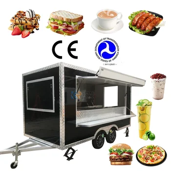 Хот-дог сладолед количка павилион храна камион ремарке с пълно кухненско оборудване мобилен концесия кафе храна ремарке напълно оборудван