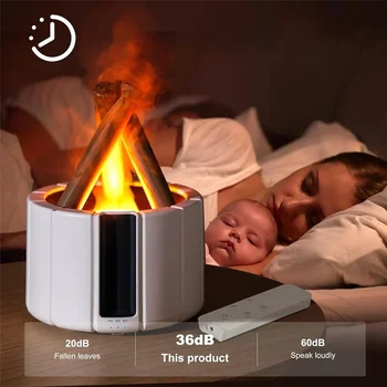 Дистанционно мини USB противопожарен овлажнител контрол аромат масло дифузьор Bonfire пламък ултразвуков овлажнител на въздуха с за домашна спалня десктоп