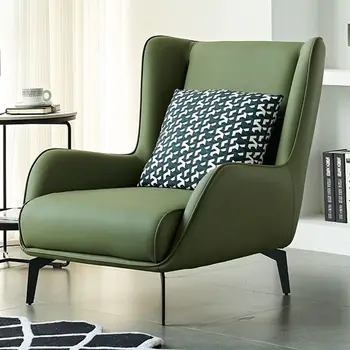 италиански минималистичен диван стол единичен луксозен дизайнер хол отдих мързелив диван стол преговори Divano Led мебели за дома