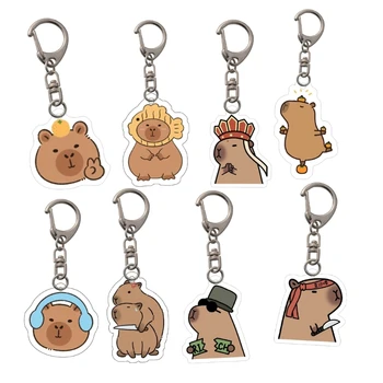 Capybara висулка ключодържател висящи висулки декорация подарък за приятели семейства D7WB