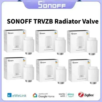 SONOFF Zigbee термостатичен радиаторен вентил TRV-ZB Домашна температура Интелигентно дистанционно управление Работа с Alexa Google ZHA MQTT Ewelink