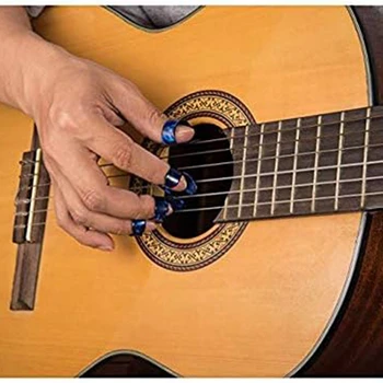 Finger Picks, Medium, Flat Thumbpicks, Celluloid Guitar Finger Picks (24 парчета снимки)