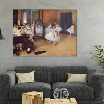 Арт картини Танцов клас Едгар Дега Репродукция на платно Ръчно рисувани Високо качество