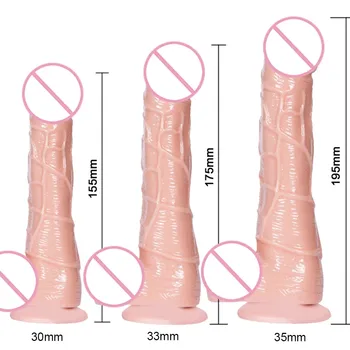 Дилдо реалистично със смукателна чаша Женска мастурбация Секс играчки за жени Секс продукти Голям изкуствен пенис Инструменти за възрастни Секс магазин