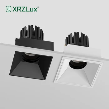XRZLux площад LED COB анти-отблясъци прожектор 15W LED таванна лампа вдлъбната светлина за хол спалня вътрешно осветление