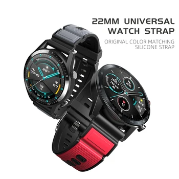 22mm универсална силиконова каишка за часовник AMAZFIT GTR2 мека лента за часовник за Huami AMAZFIT Stratos 2 2S 3 Coiorful Watch Belt