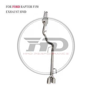 HMD изпускателна система от неръждаема стомана Производителност Catback за Ford Raptor F150 ауспух с клапан