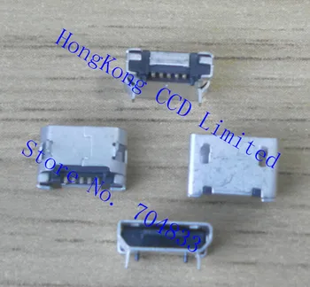 500pcs / партида широко използван микро USB порт конектор за зареждане за таблет GPS мобилен