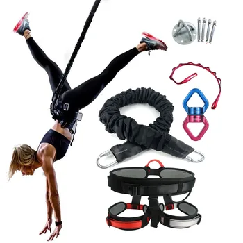 Бънджи фитнес комплект Йога бънджи кабел въже съпротива въздушен танц въже упражнение фитнес у дома фитнес професионално оборудване за обучение