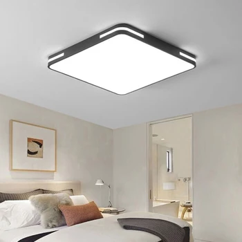 Минималистичен квадратен полилей LED таван светлина за спалня трапезария интериорно осветление хол висулка лампа вътрешна декорация