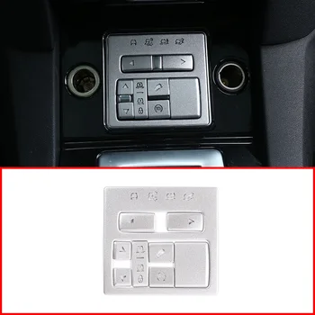 Аксесоари за кола Интериорен терен режим бутон стикери (4 терен версия) За Land Rover Discovery 4 2014-2016 Сребро 9 бр.