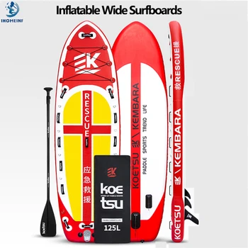 3.5m Надуваем Stand Up Paddle Board Set може да се инсталира Thruster водни спортове сърф комплект с гребло перка перка въже инфлатор