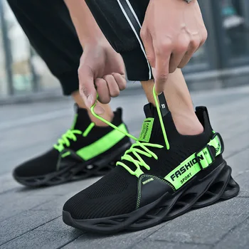 Маратонки за мъже Дишаща мрежа Мъжки обувки за бягане Мода Унисекс леки тенис кошници Спортни обувки Дамски спортни ежедневни обувки