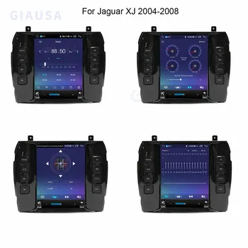 Tesla Android 12.0 За Jaguar XJ X-TYPE 2004-2008 Автомобилен радио стерео екран мултимедиен плейърCarplay Auto 8G + 256G 4G Head Unit