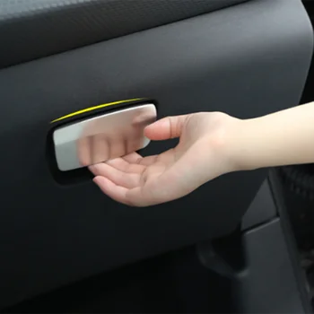 for Peugeot 2008 2014 - 2019 Неръждаема стомана интериор кола съхранение кутия декоративни тапицерия пайети ръкавица кутия дръжка капак стикер