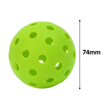 LED светва Pickleball Ball Professional с 40 малки прецизно пробити дупки за санкционирани турнирни игрища на открито