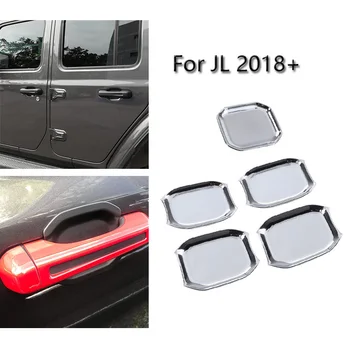 Дръжка на вратата Bowl Trims Капак на дръжката на колата за Jeep Wrangler JL 2018 -2020 Автомобилни външни стикери Протектор за врата на автомобила Анти декор комплект