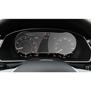 Car LCD инструмент екран протектор Авто интериорни аксесоари закалено стъкло филм за Passat B8 2018 2019 2020 12.3 инча
