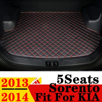 Автомобилна стелка за багажник за KIA Sorento 5Seat 2014 2013 Плоска странична задна защита на товара Килим линейни превозни средства Cover опашка багажник тава подложка части