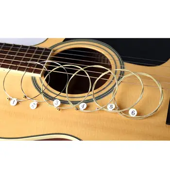 6pcs Комплект струни за китара ZIKO DAG 010-011 Електрически класически акустични струни за китара Медни аксесоари за китара Top