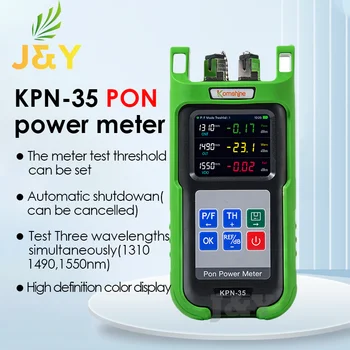 KPN-35 PON оптичен електромер 0.1dB резолюция, 1490nm, 1550nm, 1310nm за PON мрежово тестване Komshine FTTH OPM APC / UPC