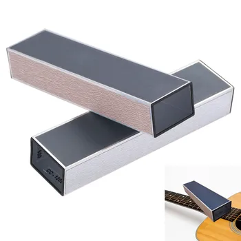 Guitar Fingerboard Luthier Tools for Guitar Bass Guitar Fret Sanding Leveler Beam Leveling Bar with Self-Adhesive Sandpaper 1PC