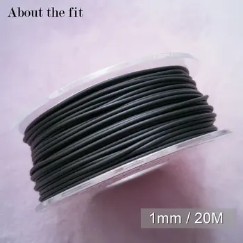 Гумен шнур 1mm 20m / ролка бижута и аксесоари за облекло Изработка на мъниста DIY ръчно изработена гривна Колие Шнур Намиране на нишки
