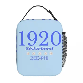 1920 Zeta Phi Beta топлоизолирани чанти за обяд за училище Portable Bento Box Thermal Cooler кутии за обяд