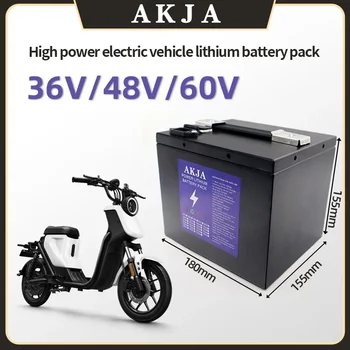  36V.48V 60V 20Ah-30Ah 18650 литиева батерия 250-2000W електрически велосипед голям капацитет Kick скутер мотоциклет батерия
