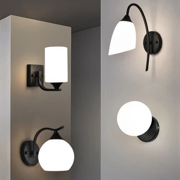 Минималистична стенна лампа спалня нощно четене лампа прожектор минималистичен модерен творчески коридор огледало предна лампа