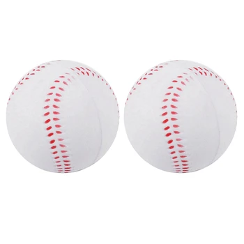 NEW-2X Спорт Бейзбол Намалено въздействие Бейзбол 10Inch Възрастен Младежки Мека топка за игра Конкуренция Pitching Catching Training