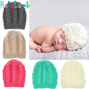 Подарък новородени шапки бебе момче момиче зимна шапка аксесоари бебе фото подпори шапки за деца 1-24 месеца бебе Beanie Коледа подарък