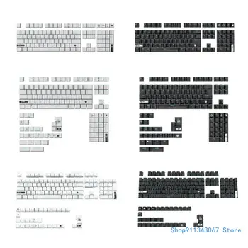 108/135PCS Механична клавиатура Keycaps Двоен изстрел Дебел PBT Backlit Keycap Дропшипинг