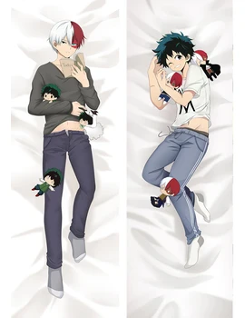 2WAY My Hero Academia Dakimakura Cartoon Comic Character Pillow Case Izuku Shoto Персонализиране на възглавница Аниме Hugging Body Pillowcase