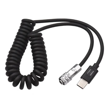Andoer USB-C PD захранващ кабел замяна за Blackmagic джоб кино камера BMPCC 4K / 6K към USB Type-C пролетта кабел