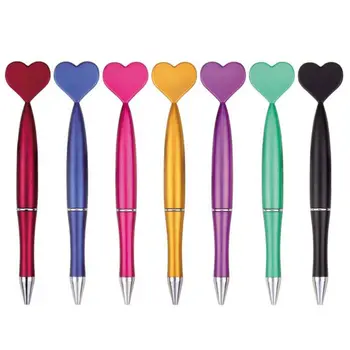 Creative химикалка Kawaii канцеларски консумативи гладка гел мастило ролкови писалки сладък офис сърце форма писалка коледен подарък