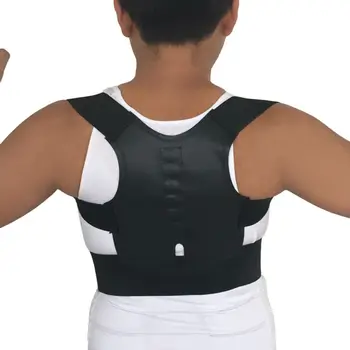 Корсет Корекция на гърба Магнитен коректор на стойката Права раменна скоба Лумбална подкрепа Облекчаване на болката за деца Възрастни жени Мъже M