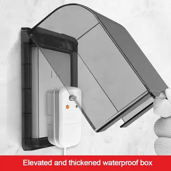  самозалепващ се превключвател Защитен капак 86 Тип монтиран на стената гнездо водоустойчива кутия Пластмасова кутия за пръскане Баня