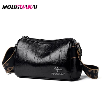 Дизайнери Нови жени естествена кожа чанта високо качество жени пратеник чанти луксозна марка женски чанти за рамо дами мъкна сак