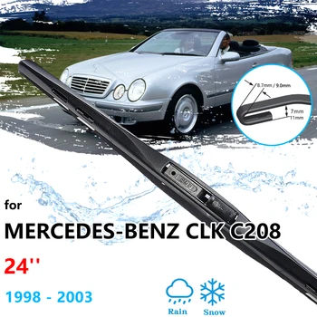 1x За Mercedes-Benz CLK-Class C208 A208 CLK 200 230 320 Sport 1998 ~ 2003 Предни чистачки Четки за предно стъкло