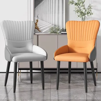 Прости тапицирани столове за хранене Красиви европейски модерни скандинавски столове за хранене Модерни луксозни Cadeiras De Jantar мебели за дома