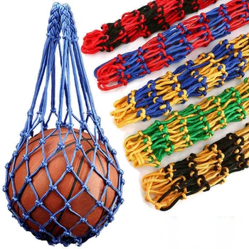 1PC футбол нетна чанта найлон смели чанта за съхранение единична топка носят преносимо оборудване открит спорт футбол баскетбол волейбол чанта