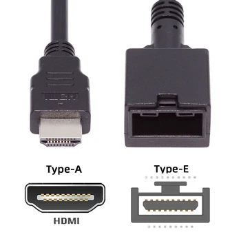 Chenyang HDTV 1.4 Тип А до тип E гнездо видео аудио 4K кабел за автомобилна система за свързване клас конектор 0.5M