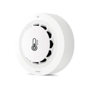 Wifi Безжична интелигентна аларма за дим Аларма за температура и влажност Домашна сигурност Аларма за дим Контрол на приложението за домашен салон