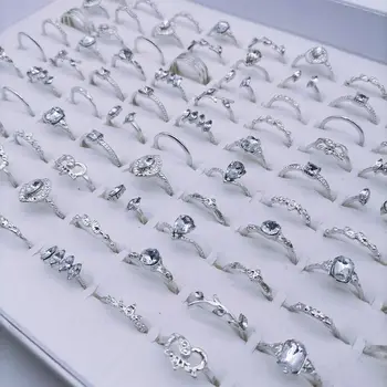 50pcs/Lot пръстени за жени мода подаръци двойка реколта аксесоари джолан сватба нов пръстен парти горещи продукти на едро