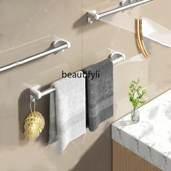 Италианска тоалетна Alumimum кърпа за баня висящ прът без удар дълъг багажник тоалетна стена висящи
