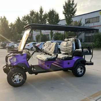 Одобрени качествени електрически голф бъгита 6 4 2 Местен офроуд електрически цвят Персонализирана количка за голф улица правна голф бъги
